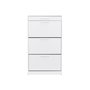 Hanah Home Zapatero Shc-431-Dd-1 Blanco y Diamante